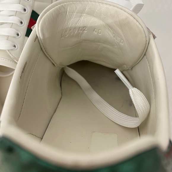 Gucci WOMEN'S ACE SNEAKER WITH BEE SIZE 10 US (40) Made in Italy - Picture 6 of 7